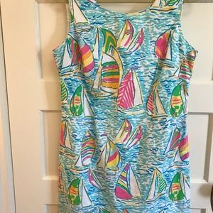 Lilly Pulitzer Sailboat Print Shift Dress